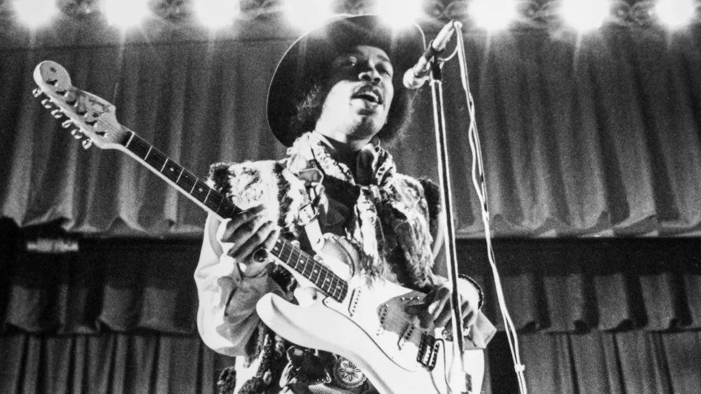 Jimi Hendrix | March 15, 1968 at Clark University Atwood Hall in Worcester, Massachusetts Photo/ Rober Marshall And a BBC documentary “All My Loving” directed by Tony Palmer. Courtesy /Tony Palmer Worcester Magazine.